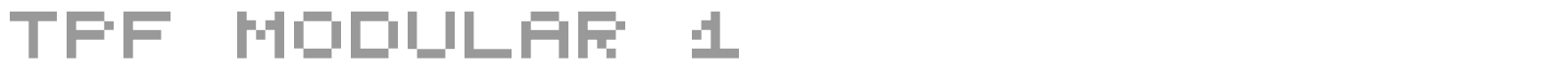 TPF Modular 1 font preview